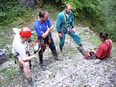 Podélný traverz v lomu Mexiko alias Trestaneckém v roce 2001